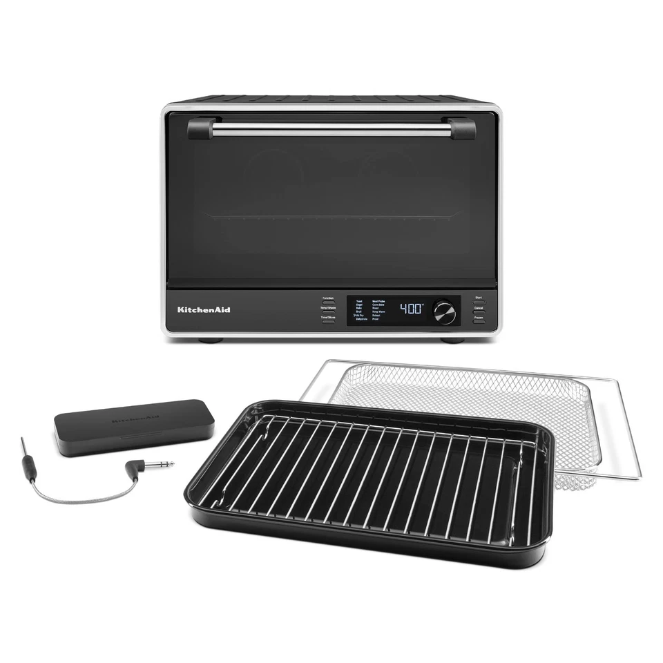 KitchenAid KCO224BM Horno Encimera - Doble Convección, Freír Aire, Negro Foto 2 de 4