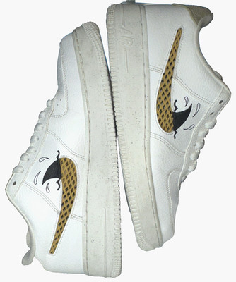 NIKE Air Force 1 '07 LV8 Next Nature Low Sun Club Shark Fin Wht DM0117-100 Sz 9