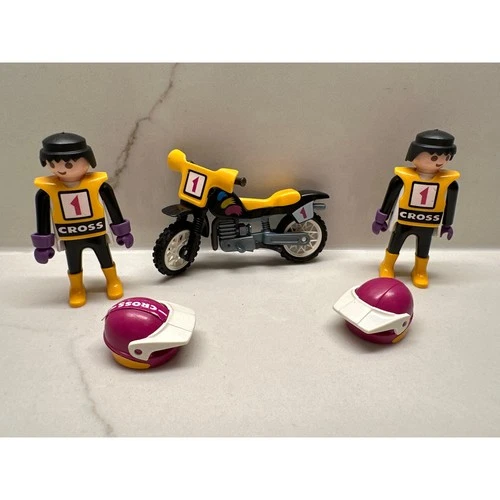 Vintage Playmobil Moto-Cross Rider Set