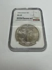 1992 American Silver Eagle Coin - NGC MS69