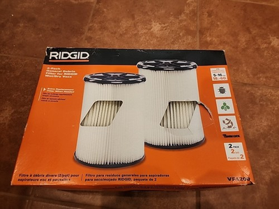 #ad #ad RIDGID 5 16 Gal. Debris Pleated Shop Vacuum Filter Replacement 2 Pack VF4200 $23.48