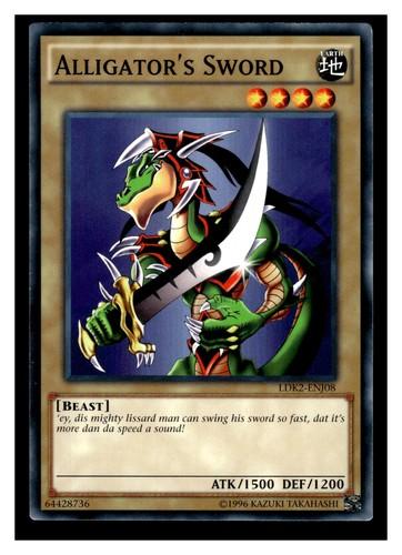 Alligator's Sword LDK2-ENJ08 Common Unlimited Legendary Decks II Yu-Gi-Oh! TCG