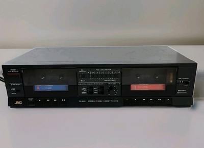 JVC TD-W10J Stereo Double Cassette Deck Tape Recorder Tested SEE DESCRIPTION 