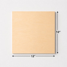 4mm .157" 12" x 12" 11.81" x 11.81" Baltic Birch Plywood, B/BB, Laser