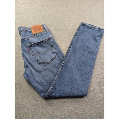 Levis 502 Regular Taper Mens Jeans 32x32 Medium Wash Blue Denim 29507-1317