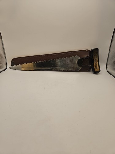 Vintage Danielson Pack Saw USA with Leather Sheath
