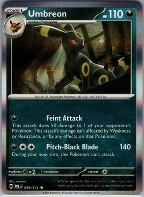 Umbreon 059/131 Holo Rare Pokemon Near Mint