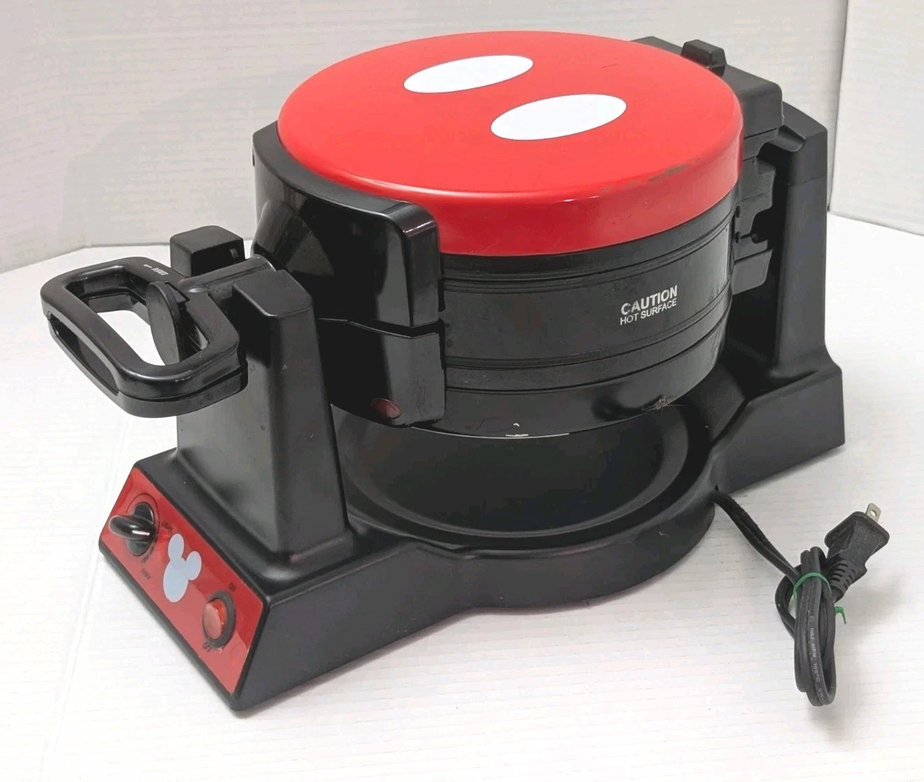 Disney Mickey Mouse Double Flip Waffle Maker Breakfast Lovers Kids