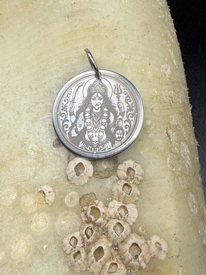 Kali Goddess Engraved Stainless Steel Pendant