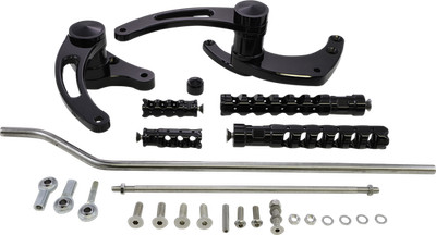 Accutronix Forward Controls +2'' Black #FC102-SSAKB
