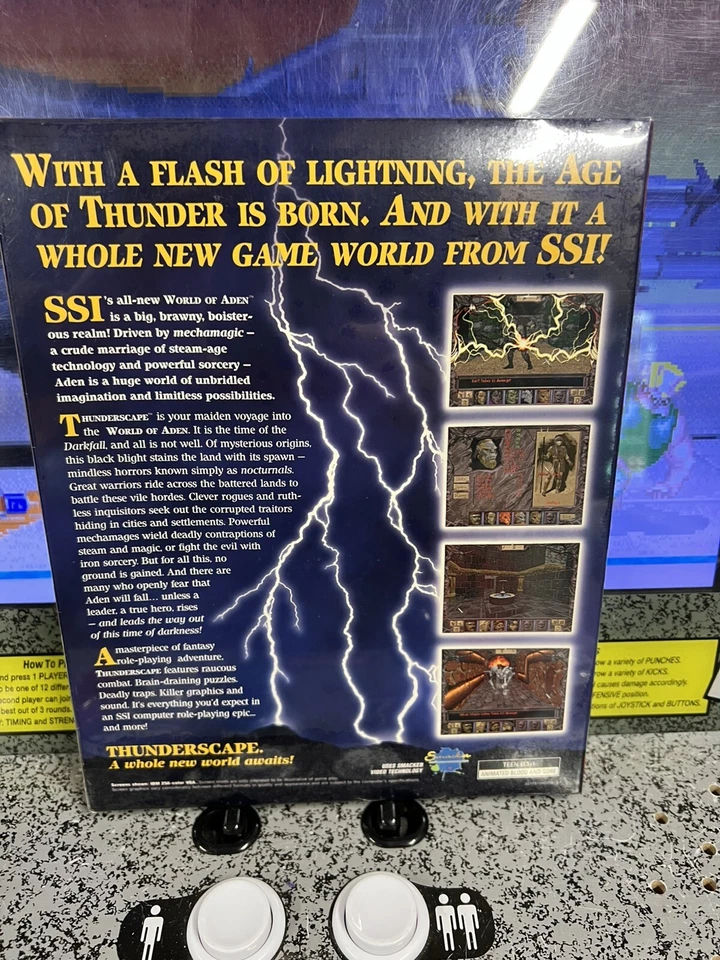 1995 PC CD ROM World of Aden: Thunderscape BIG BOX w/ Mousepad BRAND NEW SEALED - Image 2 of 4