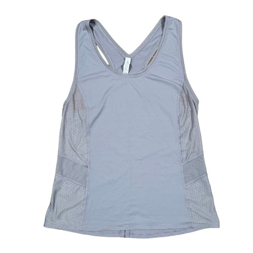 Lululemon No Limits Tank Top Size 8 Magenta Purple Stripe 2-in-1