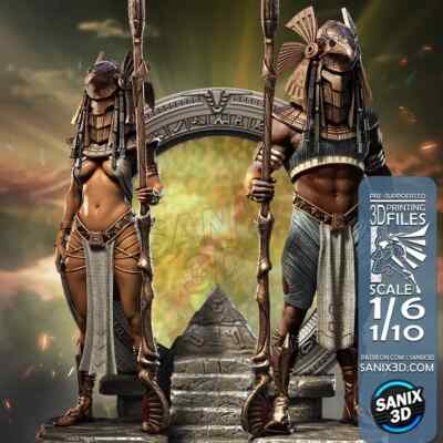 Stargate  Horus Goards Resin 3D Druck verschiedene Größen Fanart unbemalt