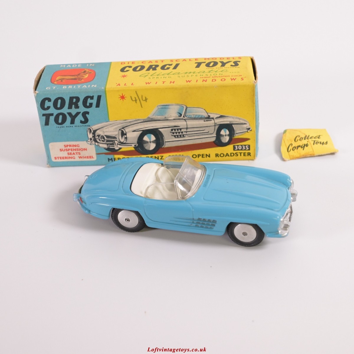 Corgi Toys 303S Mercedes 300SL Open Roadster | eBay