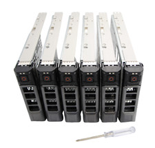 6-PCS F238F KG1CH for Dell 3.5" SAS Tray Caddy R720 R710 R730 R420 T710 T410