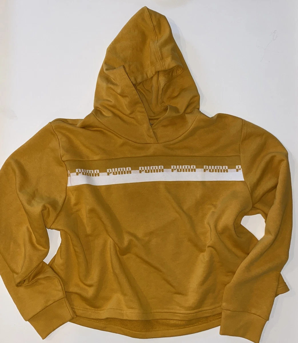 Puma Amplified Cropped hoodie mineral yellow XL 80s retro boxy eBay
