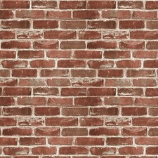 Red Brick Wallpaper, Self-Adhesive Peel And Stick Wallpaper Waterproof And Goo
