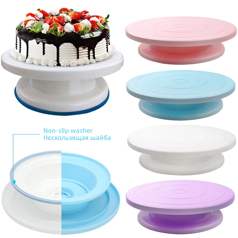 Kitchen Craft 12 Glass Revolving Cake Decorating Stand Turntable H-20