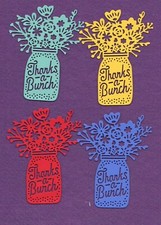 THANKS A BUNCH die cuts scrapbook cards scrapbook cards