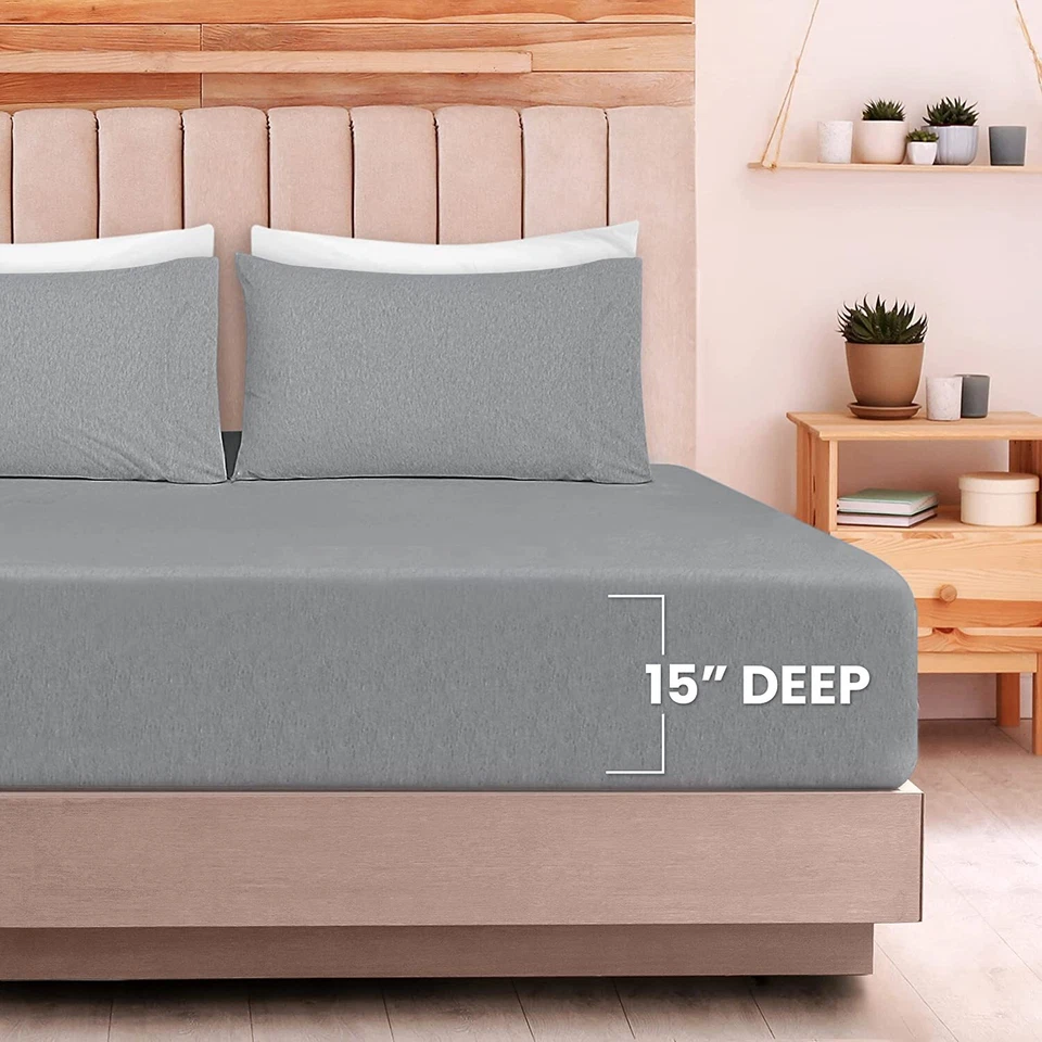 4件套床单套装汗布针织棉柔软弹力床单乌托邦床上用品 — 第 4/4 张图片