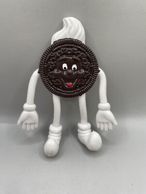 NABISCO OREO COOKIE MAN CHARACTER 4.5'' FLEXIBLE VINYL BENDY BENDABLE ADVERTISING