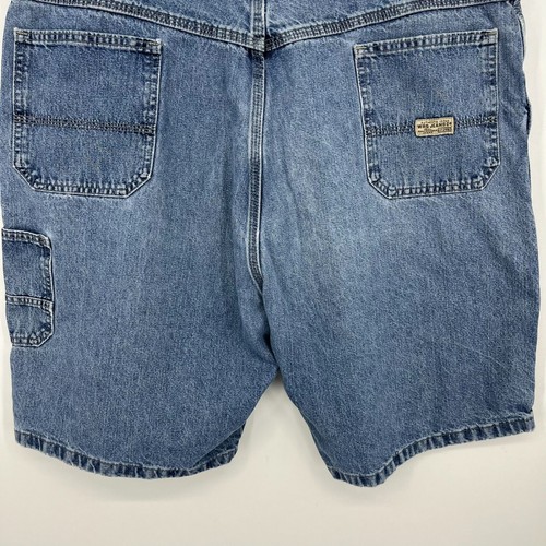 Wrangler Denim Shorts Men's 42 Blue Light Wash Pockets Workwear Cotton - Picture 6 of 9