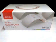 SUNUV 2-IN-1 LED/UV LAMP FOR FINGER AND TOE NAILS NEW IN SEALED BOX