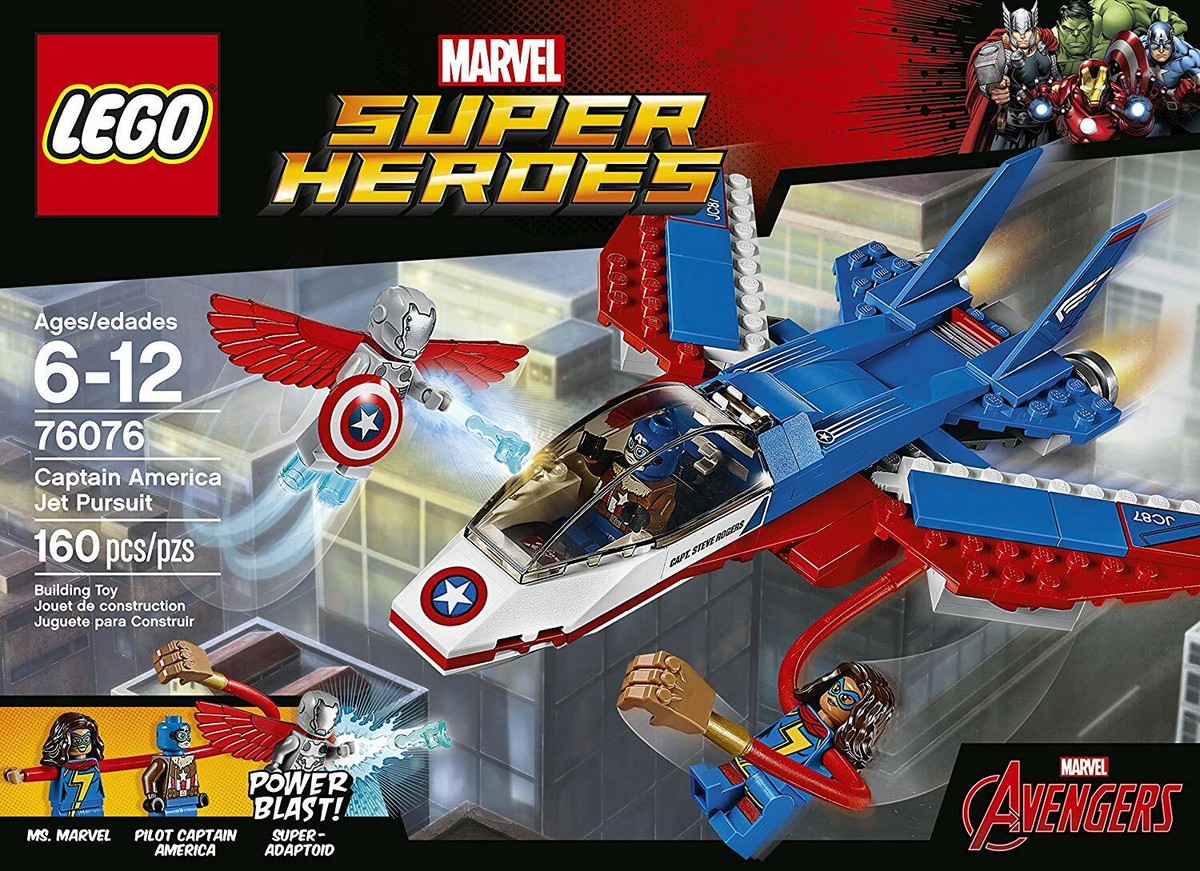 LEGO Super Heroes Captain America Jet Pursuit 76076 Building Kit