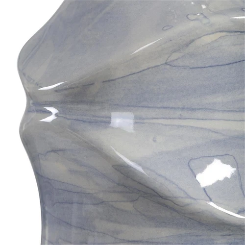 Uttermost Waves Transitional Ceramic Metal and Fabric Table Lamp in Blue/White - Picture 6 of 9