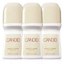 Avon Candid Roll On Anti-Perspirant Deodorant 2.6 fl oz pack of 3 