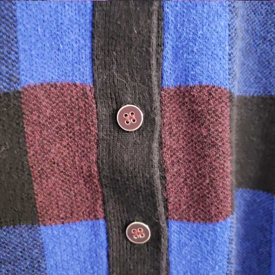 Foxcroft Womens Cardigan Sweater XTRA LARGE PET Plaid Preppy Academia Office - Image 3 of 4