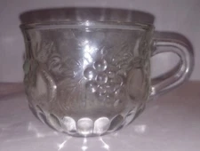 Grape/Apple/Pear Pattern Punch Cups by Jeanette Glass