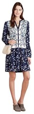 NEW Anthropologie Semele Floral Shirt Dress Size Medium Petite Z262-10