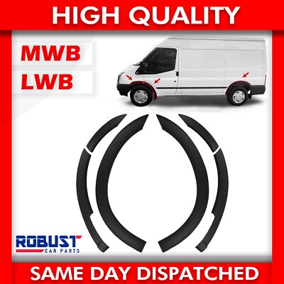 RADLÄUFE KOTFLÜGELFACKEL SCHWARZ ABS KUNSTSTOFF FÜR FORD TRANSIT MK7 (2006-2014)