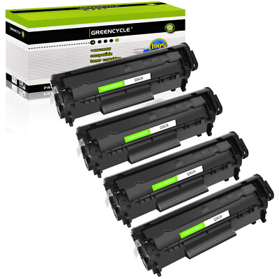4PK Q2612X 12X Toner Cartridge Compatible with HP LaserJet 3030 3050 M1005 MFP