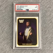 1991 Merlin WWF #91 Ted DiBiase Italian PSA 9