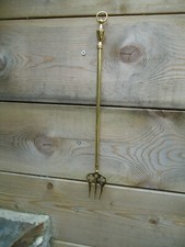 Brass Exstending Toasting Fork 770 mm Long / Kitchen Toast BBQ Cooking