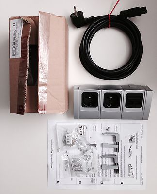 WIPO POWER PLUS Desktop Steckdosenleiste Stecker Büro Netzwerk Steckdose Office