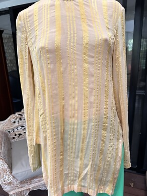 KITX Song Line TOP Nude Gold Semi Sheer  Size 8 BNWT RRP$495 Measures 49cm Front