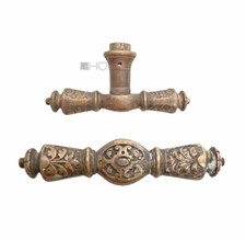 Oliva Finestra Antico Completamente IN Ottone Maniglia Gründerzeit Vecchio