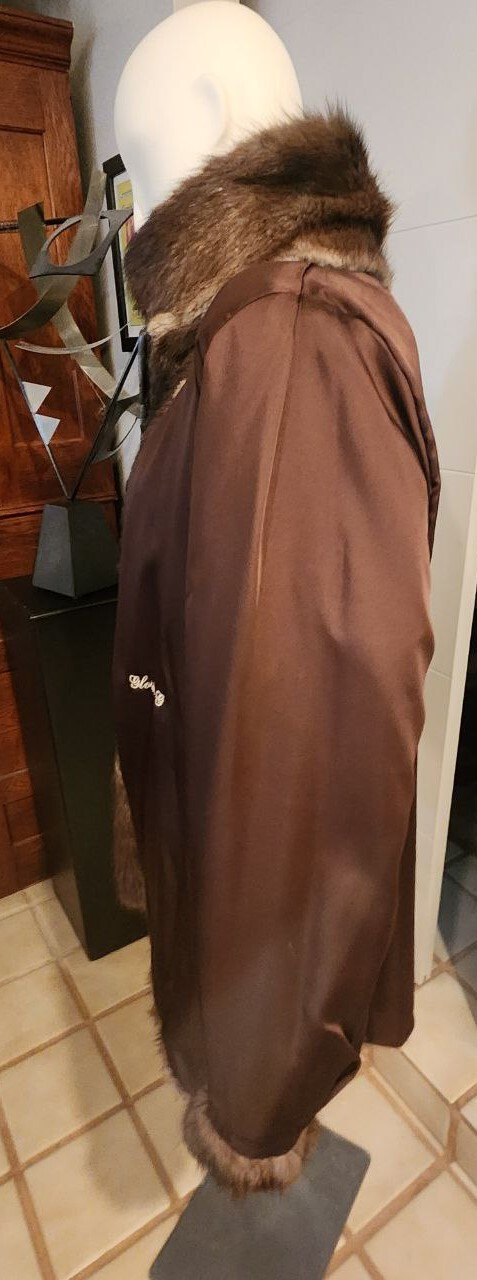 Custom Patchwork Mink Zip Front Jacket Leather Tr… - image 7