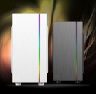 Gamer Gaming Pc Gehäuse USB M-ATX,Mini-ITX  schwarz inkl. LED Streifen  BJG