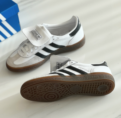 adidas Handball Spezial Tongue White Black Gum Mens Womens