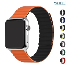 WOCCI Silicone Magnetic Watch Band 20mm 22mm Quick Release Smart Watch Straps