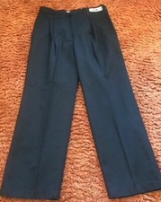 Men's Red Kap Used Pleated Work Pants Excellent-PT38 Black, Khaki, Navy, Gray