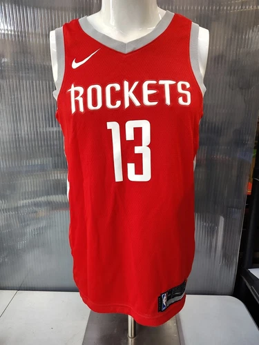 耐克 Dri Fit Swingman NBA 火箭队 #13 Harden 球衣 44 码中号红色非常好 - 第 6 张/共 11 张