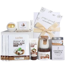Coconut Spa Gifts for Women Birthday Self Care Kit Christmas Basket...