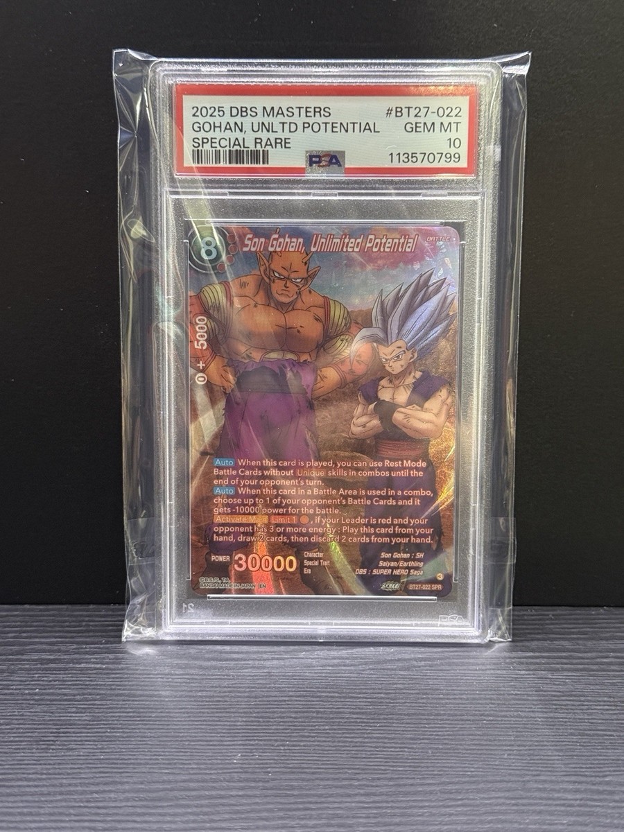 Son Gohan,Unlimited Potential BT27-022 SPR History of Z