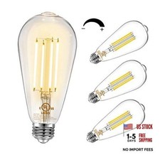 Vintage LED Edison Bulbs, E26 Led Bulb 60W Equivalent, 4 Pack Warm White
