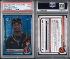 RYAN RECKLEY 2022 Bowman Chrome Mega Box Blue /150 #BCP-163 PSA 9